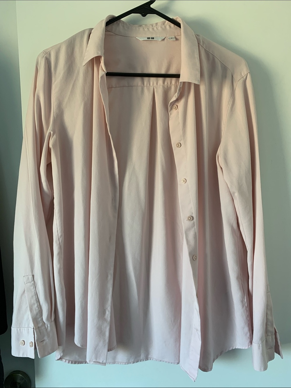 Light Pink Women's Button-Down Shirt - Classic Collared Top